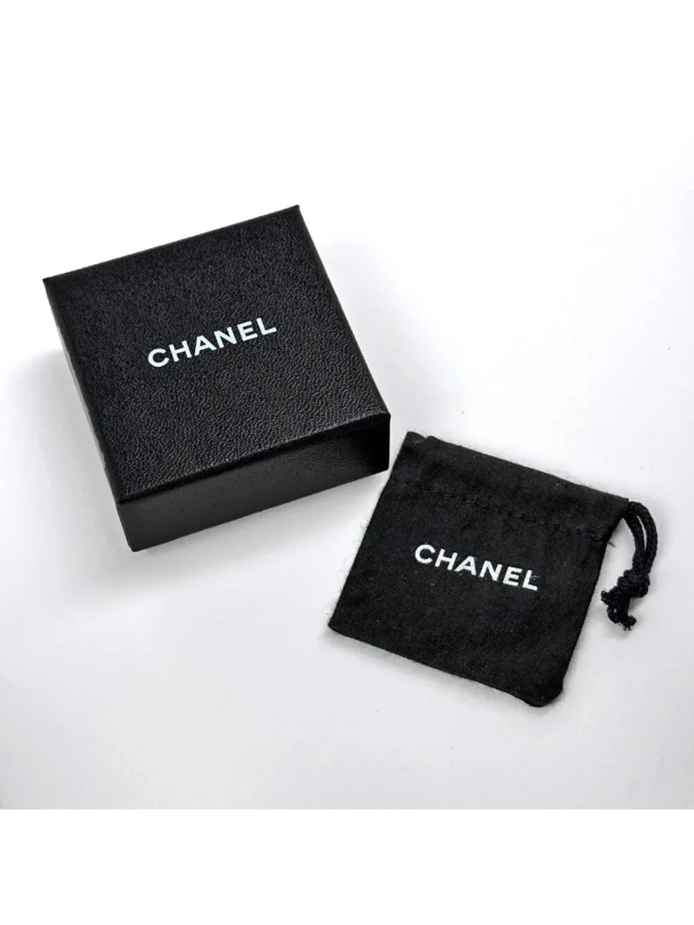 Chanel Earrings CC Logo Metal Rhinestone Fakepearl